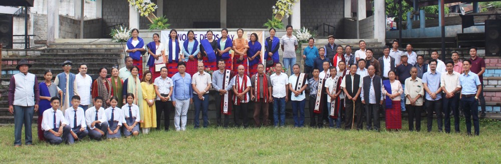 Invitees, officials and participants during the public function organised by Chuchuyimlang Kaketshir Telongjem at Anü Mai Amphitheatre on October 9.